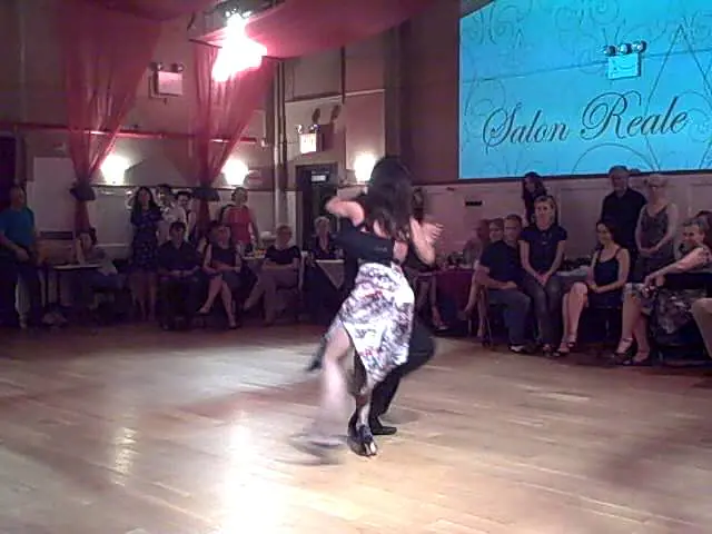 Video thumbnail for Ana Padron and Diego Blanco at Salon Reale, NYC 2013 - Milonga - argentine tango