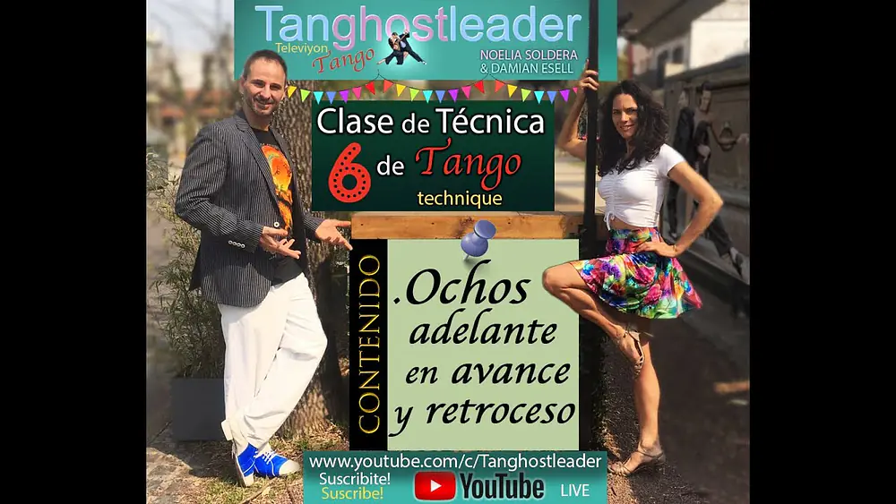 Video thumbnail for OCHOS ADELANTE en avance y retroceso - Técnica de Tango, Emisión 6 x  Damián Esell & Noelia Soldera