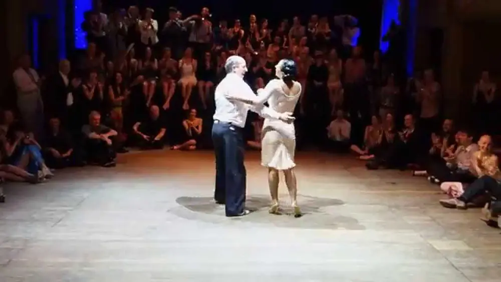 Video thumbnail for Tango: Erna Dolcet with Horacio Godoy, 13/04/2014, Brussels T.Fest., Random couples 3/4