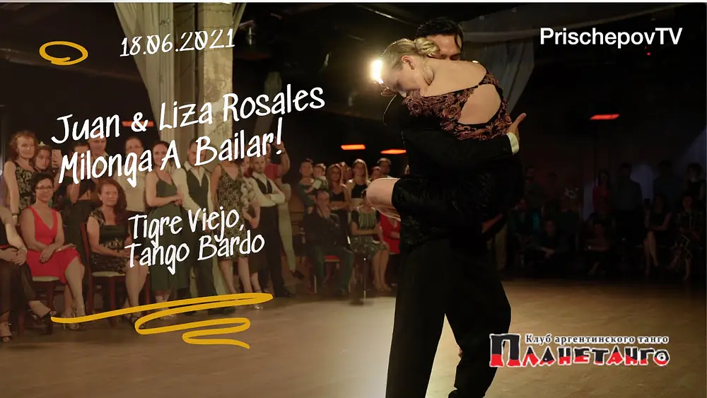Video thumbnail for Juan Manuel Rosales & Liza Rosales, 1-4, Milonga Abailar! Planetango 2021 Tigre Viejo, Tango Bardo
