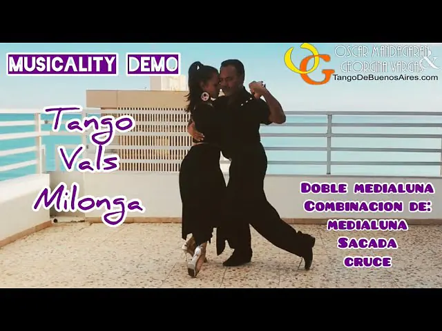 Video thumbnail for Musicality demo medialuna combination #TANGO #VALS #MILONGA by Georgina Vargas Oscar Mandagaran