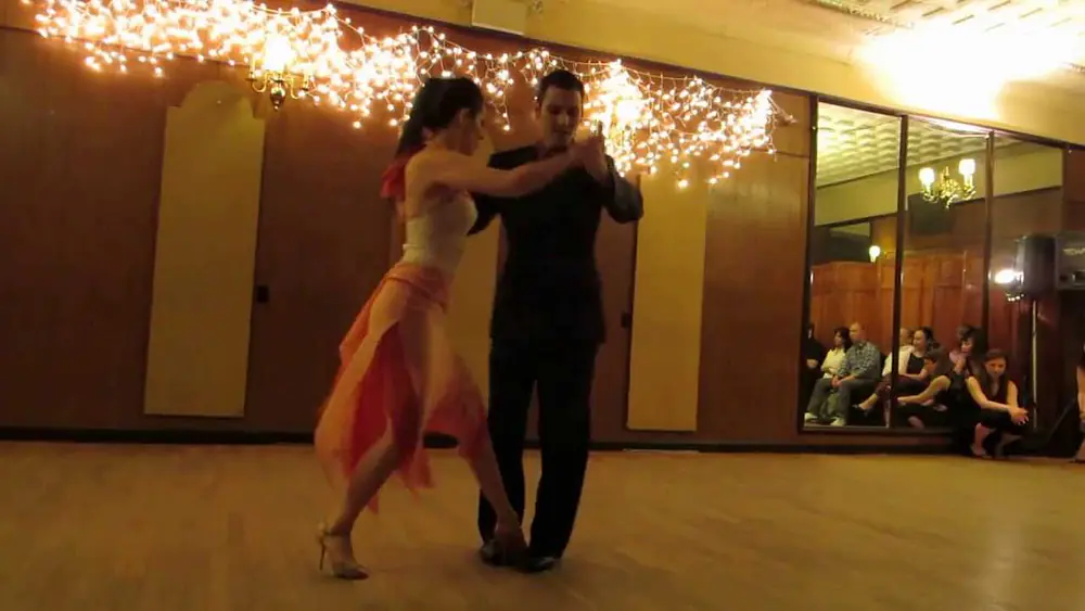 Video thumbnail for Argentine Tango: Sol Alzamora & Leandro Capparelli  @  " La Milonga Rosa "