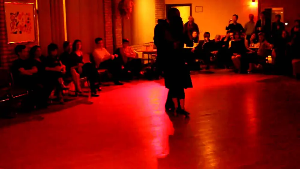 Video thumbnail for Alicia Pons & Ray Barbosa perform a tango vals exhibition dancing to Donato's La Tapera in Chicago.