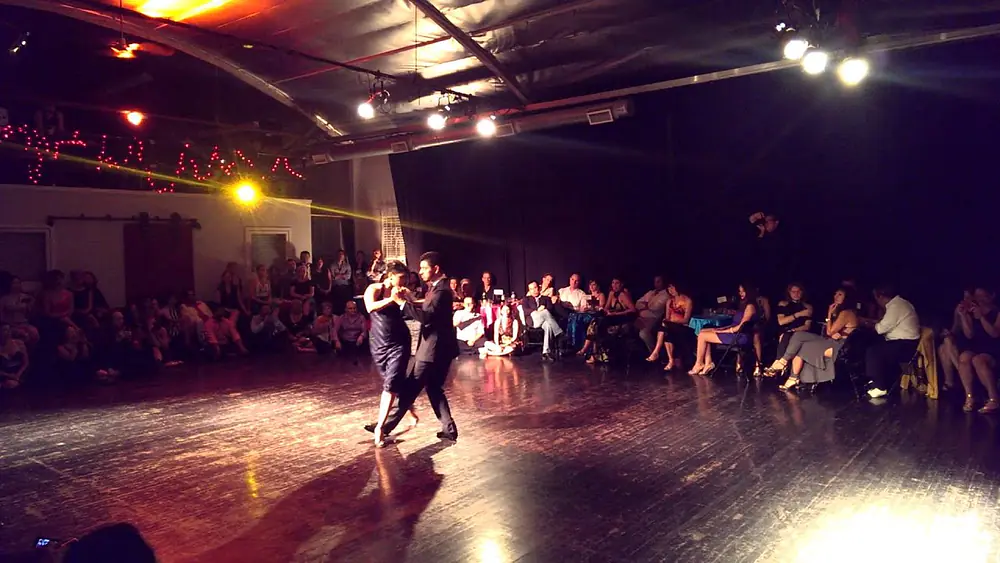 Video thumbnail for Sebastian Jimenez & Maria Ines Bogado perform at Milonga Querida 8/1/2014