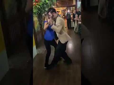 Video thumbnail for Spontaneous Tango demo in a restaurant ! By Victoria Codru & Iakof Shonsky Georgian dancers.